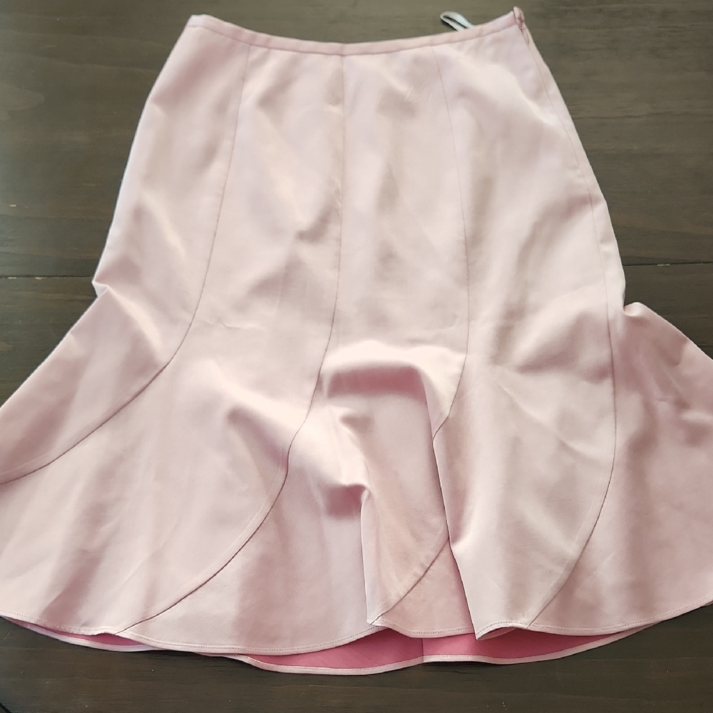 Lafayette 148 New York Blush Midi Skirt Sz 6